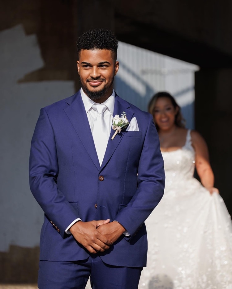 Groom portrait on wedding day